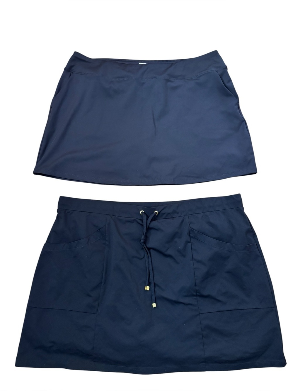 Bundle of 2 Tommy Bahama and Anne Klein black skorts women’s XL